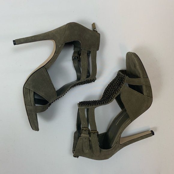 5/$25 Dolce Vita Chain Suede Sandal Sz 8.5 - Picture 1 of 6